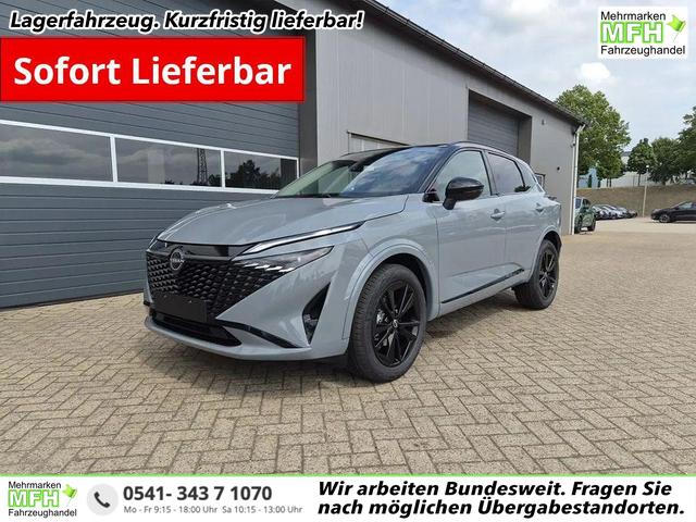Nissan Qashqai - 1.3 DIG-T MHEV 158 PS X-Tronic N-Design PanoDach Teil-Leder Klimaautomatik Sitzheizung Lenkradheizung Navi ACC PDC v+h 360&deg;Kamera DAB Bluetooth Touchscreen Apple CarPlay Android Auto 19"Zoll