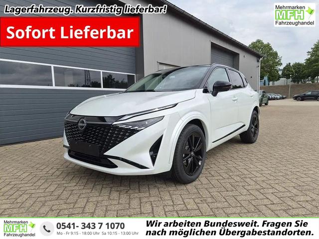 Nissan Qashqai - 1.3 DIG-T MHEV 158 PS X-Tronic N-Design PanoDach Teil-Leder Klimaautomatik Sitzheizung Lenkradheizung Navi ACC PDC v+h 360&deg;Kamera DAB Bluetooth Touchscreen Apple CarPlay Android Auto 19"Zoll