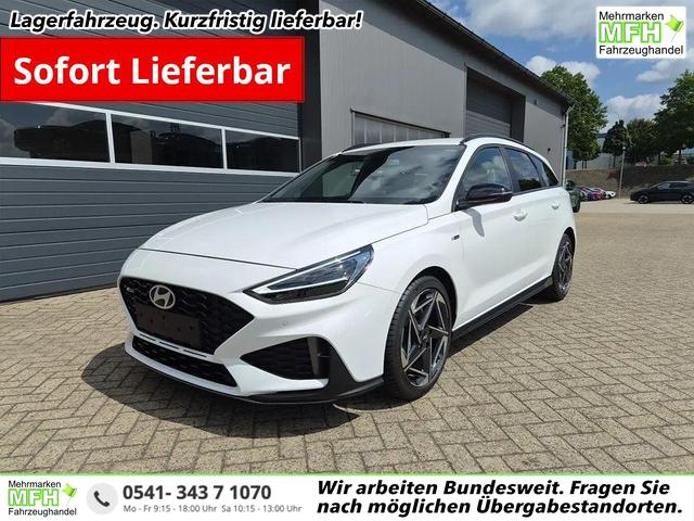 Hyundai i30 Kombi - 1.6 T-GDI 150PS Automatik N-Line Sitzheizung Lenkradheizung Klimaautomatik Navi 10,3"-Touchscreen Bluelink Apple CarPlay + Android Auto PDC v+h R&uuml;ckf.Kamera 18-LM
