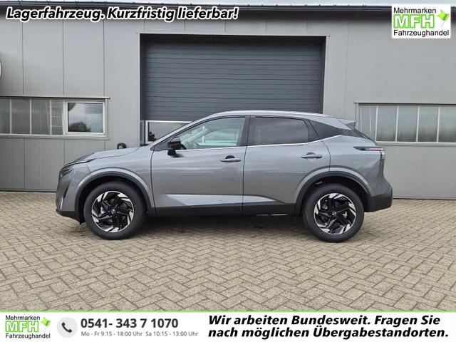 Nissan Qashqai - 1.3 DIG-T MHEV 158 PS X-Tronic N-Connecta Teil-Leder PanoGlasdach Klimaautomatik Sitzheizung Lenkradheizung Navi ACC PDC v+h 360&deg;Kamera DAB Bluetooth Touchscreen Apple CarPlay Android Auto 18"LM
