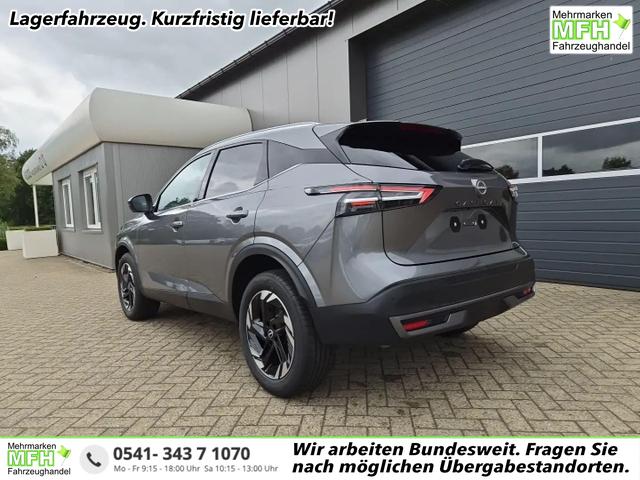 Nissan Qashqai - 1.3 DIG-T MHEV 158 PS X-Tronic N-Connecta Teil-Leder PanoGlasdach Klimaautomatik Sitzheizung Lenkradheizung Navi ACC PDC v+h 360&deg;Kamera DAB Bluetooth Touchscreen Apple CarPlay Android Auto 18"LM