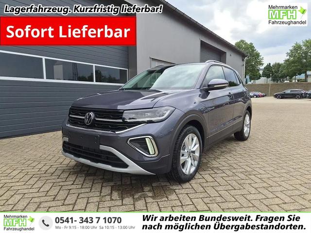 Volkswagen T-Cross - 1.0 TSI 116PS DSG Life AHK (abnehmbar) IQ.LIGHT-LED-Matrix Sitzheizung R&uuml;ckf.Kamera Klimaautomatik Abstandstempomat Apple CarPlay Android Auto