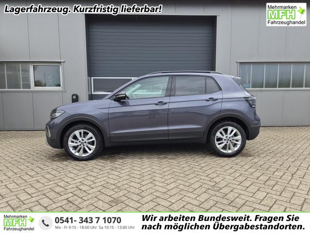 Volkswagen T-Cross - 1.0 TSI 116PS DSG Life AHK (abnehmbar) IQ.LIGHT-LED-Matrix Sitzheizung R&uuml;ckf.Kamera Klimaautomatik Abstandstempomat Apple CarPlay Android Auto