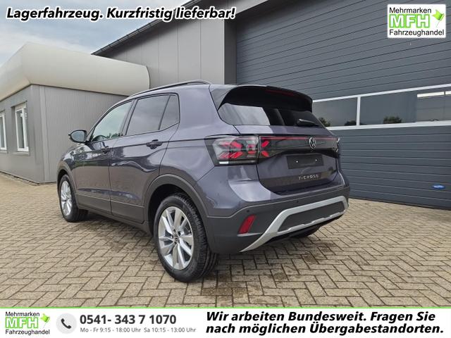 Volkswagen T-Cross - 1.0 TSI 116PS DSG Life AHK (abnehmbar) IQ.LIGHT-LED-Matrix Sitzheizung R&uuml;ckf.Kamera Klimaautomatik Abstandstempomat Apple CarPlay Android Auto