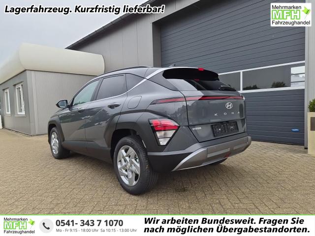 Hyundai KONA - Trend 1.6 T-GDI 150PS Automatik Voll-LED-Scheinw. Sitzheizung Lenkradheizung ACC Klimaautomatik Navi Touchscreen DAB+ Apple CarPlay + Android Auto PDC v+h R&uuml;ckf.Kamera 2xKeyless 17-LM