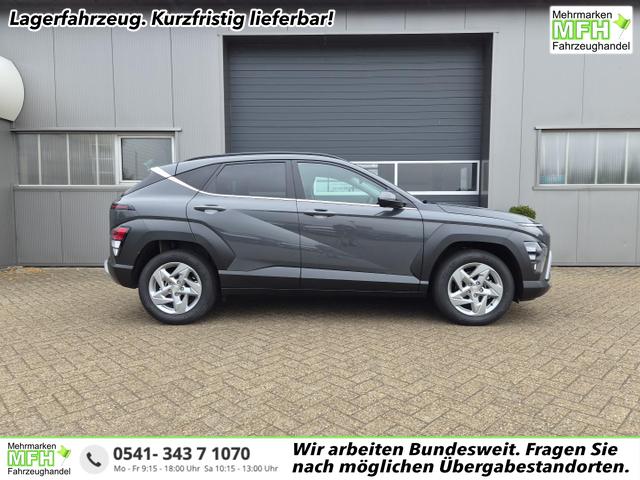 Hyundai KONA - Trend 1.6 T-GDI 150PS Automatik Voll-LED-Scheinw. Sitzheizung Lenkradheizung ACC Klimaautomatik Navi Touchscreen DAB+ Apple CarPlay + Android Auto PDC v+h R&uuml;ckf.Kamera 2xKeyless 17-LM