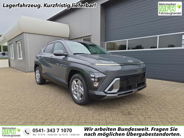 Hyundai KONA - Trend 1.6 T-GDI 150PS Automatik Voll-LED-Scheinw. Sitzheizung Lenkradheizung ACC Klimaautomatik Navi Touchscreen DAB+ Apple CarPlay + Android Auto PDC v+h R&uuml;ckf.Kamera 2xKeyless 17-LM