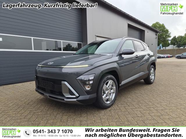 Hyundai KONA - Trend 1.6 T-GDI 150PS Automatik Voll-LED-Scheinw. Sitzheizung Lenkradheizung ACC Klimaautomatik Navi Touchscreen DAB+ Apple CarPlay + Android Auto PDC v+h R&uuml;ckf.Kamera 2xKeyless 17-LM