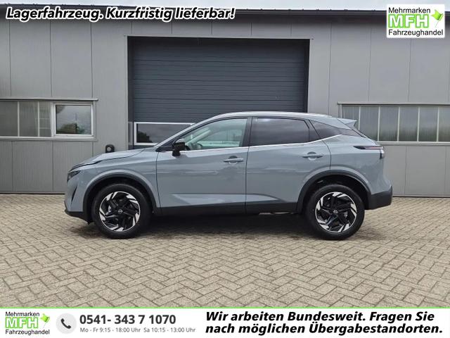 Nissan Qashqai - 1.3 DIG-T MHEV 158 PS X-Tronic N-Connecta Teil-Leder PanoGlasdach Klimaautomatik Sitzheizung Lenkradheizung Navi ACC PDC v+h 360&deg;Kamera DAB Bluetooth Touchscreen Apple CarPlay Android Auto 18"LM