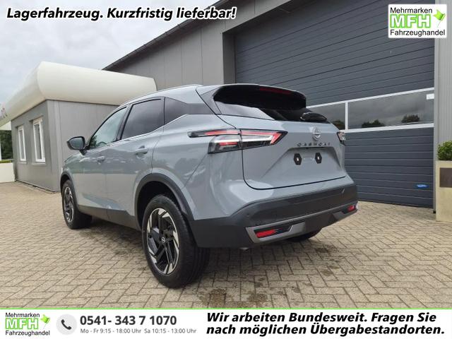 Nissan Qashqai - 1.3 DIG-T MHEV 158 PS X-Tronic N-Connecta Teil-Leder PanoGlasdach Klimaautomatik Sitzheizung Lenkradheizung Navi ACC PDC v+h 360&deg;Kamera DAB Bluetooth Touchscreen Apple CarPlay Android Auto 18"LM