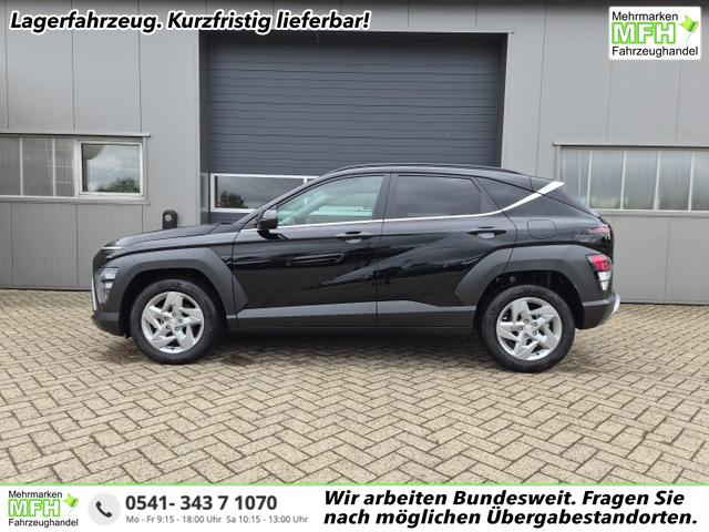 Hyundai KONA - Trend 1.6 T-GDI 150PS Automatik Voll-LED-Scheinw. Sitzheizung Lenkradheizung ACC Klimaautomatik Navi Touchscreen DAB+ Apple CarPlay + Android Auto PDC v+h R&uuml;ckf.Kamera 2xKeyless 17-LM