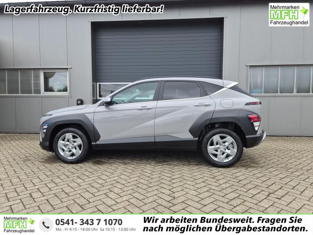 Hyundai KONA - Trend 1.6 T-GDI 150PS Automatik Voll-LED-Scheinw. Sitzheizung Lenkradheizung ACC Klimaautomatik Navi Touchscreen DAB+ Apple CarPlay + Android Auto PDC v+h R&uuml;ckf.Kamera 2xKeyless 17-LM