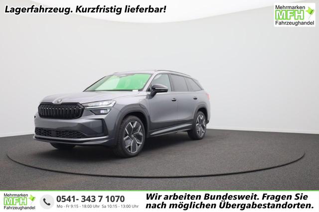 Skoda Kodiaq - Sportline 1.5 TSI 204PS PHEV DSG Sitzheizung v+h Frontscheibe beheizb. 20"LM schwenkb. AHK elektr. PanoDach Alcantara PDC R&uuml;ckf.Kamera Klimaautomatik Lenkradheizung Navi Apple CarPlay Android Auto 2xKeyless vollelektr. Reichweite 116KM