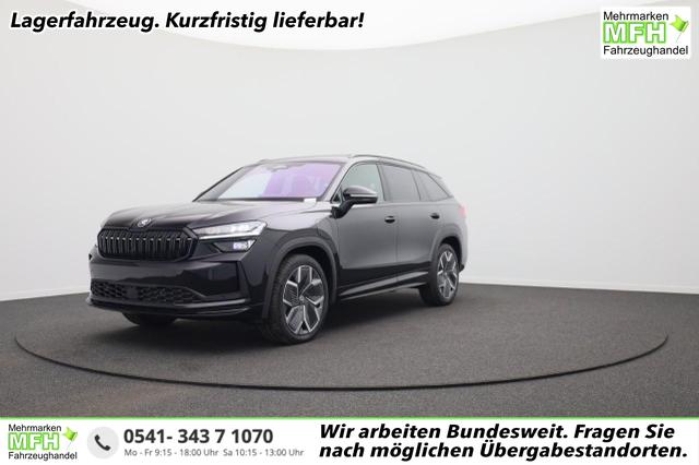 Skoda Kodiaq - Sportline 1.5 TSI 204PS PHEV DSG Sitzheizung v+h Frontscheibe beheizb. 20"LM schwenkb. AHK elektr. PanoDach Alcantara PDC R&uuml;ckf.Kamera Klimaautomatik Lenkradheizung Navi Apple CarPlay Android Auto 2xKeyless vollelektr. Reichweite 116KM