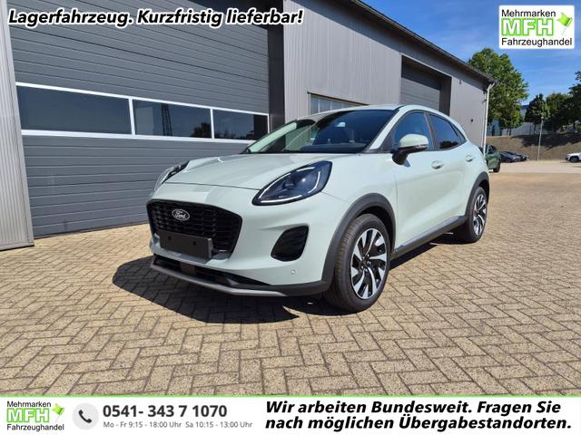Ford Puma - Titanium 1.0 Hybrid 125PS Autom. Klimaautomatik Sitzheizung Lenkradheizung Frontscheibe beheizb. LED-Scheinwerfer SYNC4 Bluetooth Apple CarPlay Android Auto PDC v+h
