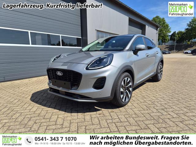 Ford Puma - Titanium 1.0 EcoBoost Hybrid 125PS Automatik Klimaautomatik Sitzheizung Lenkradheizung Frontscheibe beheizb. LED-Scheinwerfer SYNC4 Bluetooth Apple CarPlay Android Auto PDC v+h