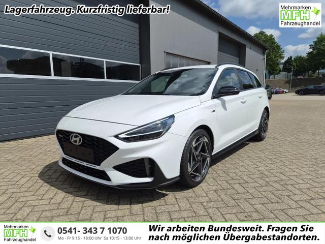 Hyundai i30 Kombi - 1.6 T-GDI 150PS Automatik N-Line Sitzheizung Lenkradheizung Klimaautomatik Navi 10,3"-Touchscreen Bluelink Apple CarPlay + Android Auto PDC v+h R&uuml;ckf.Kamera 18-LM
