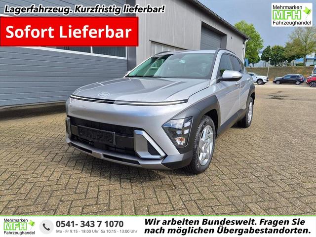 Hyundai KONA - Trend 1.6 T-GDI 150PS Automatik Voll-LED-Scheinw. Sitzheizung Lenkradheizung ACC Klimaautomatik Navi Touchscreen DAB+ Apple CarPlay + Android Auto PDC v+h R&uuml;ckf.Kamera 2xKeyless 17-LM