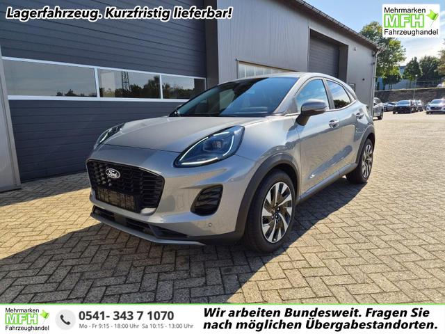 Ford Puma - Titanium 1.0 Hybrid 125PS Autom. R&uuml;ckf.Kamera Klimaautomatik Sitzheizung Lenkradheizung Frontscheibe beheizb. LED-Scheinwerfer SYNC4 Bluetooth Apple CarPlay Android Auto PDC v+h