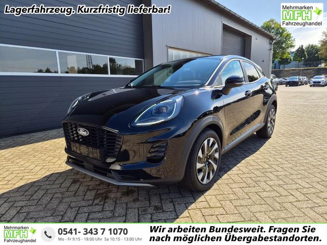 Ford Puma - Titanium 1.0 Hybrid 125PS Autom. R&uuml;ckf.Kamera Klimaautomatik Sitzheizung Lenkradheizung Frontscheibe beheizb. LED-Scheinwerfer SYNC4 Bluetooth Apple CarPlay Android Auto PDC v+h