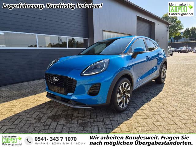 Ford Puma - Titanium 1.0 EcoBoost Hybrid 125PS Automatik R&uuml;ckf.Kamera Klimaautomatik Sitzheizung Lenkradheizung Frontscheibe beheizb. LED-Scheinwerfer SYNC4 Bluetooth Apple CarPlay Android Auto PDC v+h