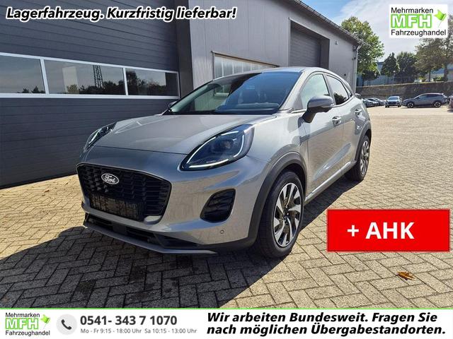Ford Puma - Titanium 1.0 Hybrid 125PS Autom. abnehm. AHK ACC 4xKamera Klimaautomatik Sitzheizung Lenkradheizung Frontscheibe beheizb. LED-Scheinwerfer SYNC4 Bluetooth Apple CarPlay Android Auto PDC v+h
