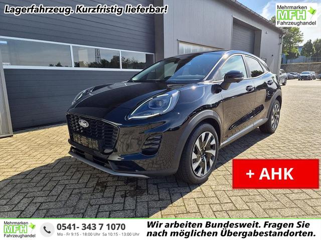 Ford Puma - Titanium 1.0 Hybrid 125PS Autom. abnehm. AHK ACC 4xKamera Klimaautomatik Sitzheizung Lenkradheizung Frontscheibe beheizb. LED-Scheinwerfer SYNC4 Bluetooth Apple CarPlay Android Auto PDC v+h