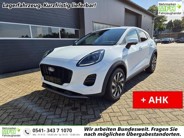 Ford Puma - Titanium 1.0 Hybrid 125PS Autom. abnehm. AHK ACC 4xKamera Klimaautomatik Sitzheizung Lenkradheizung Frontscheibe beheizb. LED-Scheinwerfer SYNC4 Bluetooth Apple CarPlay Android Auto PDC v+h