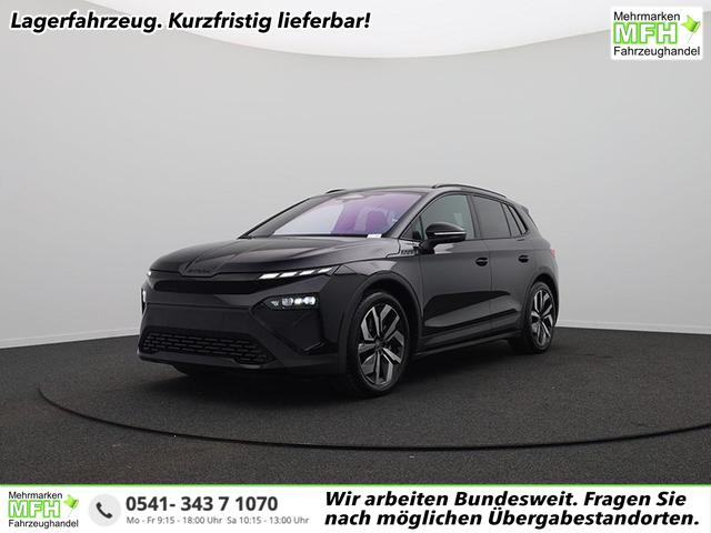 Skoda Elroq - 85 Sportline 286PS Automatik schwenkb. AHK Teil-Leder Klimaautomatik Sitzheizung v+h Lenkradheizung Frontscheibe beheizb. ACC R&uuml;ckf.Kamera PDC wireless Apple Carplay Android Auto 2xKeyless 20-LM vollelektr. Reichweite 561Km