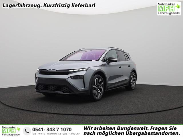 Skoda Elroq - 85 Sportline 286PS Automatik schwenkb. AHK Teil-Leder Klimaautomatik Sitzheizung v+h Lenkradheizung Frontscheibe beheizb. ACC R&uuml;ckf.Kamera PDC wireless Apple Carplay Android Auto 2xKeyless 20-LM vollelektr. Reichweite 561Km