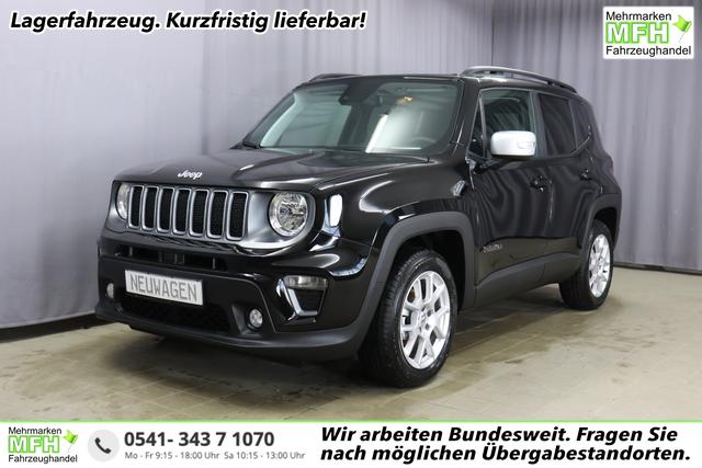 Jeep Renegade - Limited 1.0 T3 GSE 88kW, Panorama-Glasschiebedach, Winter-Paket, Funktions-Paket, Business-Paket, AppleCarPlay&Android Auto, LaneSense, Rückfahrkamera, Nebelscheinwerfer, 17"-Leichtmetallfelgen, uvm.