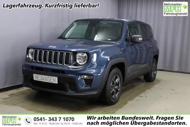 Jeep Renegade - Longitude 1.6 Multijet 16V 96kW, 2-Zonen Klimaautomatik, 8.4"Navigationssystem, AppleCarPlay&Android Auto, LaneSense, Regensensor, Tempomat, Notrufsystem, abgedunkelte Scheiben, 16"-Leichtmetallfelgen, uvm.