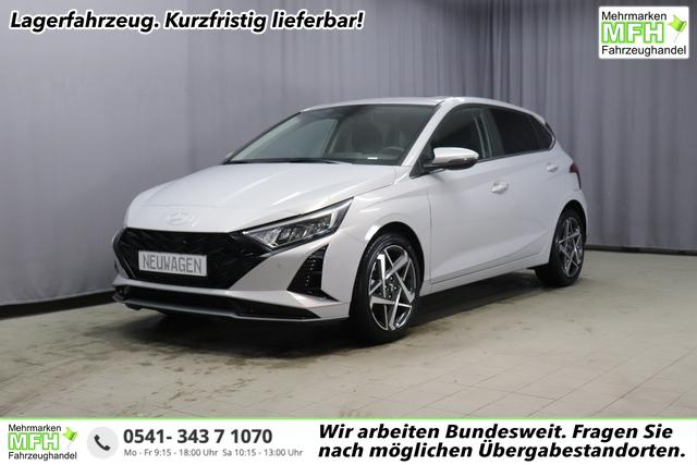 Hyundai i20 - Trend Line 1.0 T-GDi 74kW, 5-Jahre Herstellergarantie, Infotainment-Paket, Panorama Glas- Schiebedach, 8" Infotainmentsystem, AppleCarPlay&Android Auto, Radio DAB, Rückfahrkamera, Tempomat, Spurhalteassistent, Nebelscheinwerfer, 17" Leichtmetallfelgen, uvm.