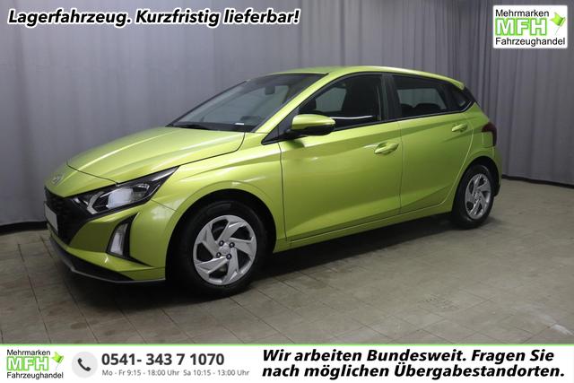 Hyundai i20 - Comfort 1.2 58 kW (79 PS) Klimaanlage, Navigationssystem, Radio mit DAB, Apple CarPlay & Android Auto, Rückfahrkamera, Einparkhilfe hinten, Lichtsensor, Spurhalteassistent, Fernlichtassistent, Verkehrszeichenassistent uvm.