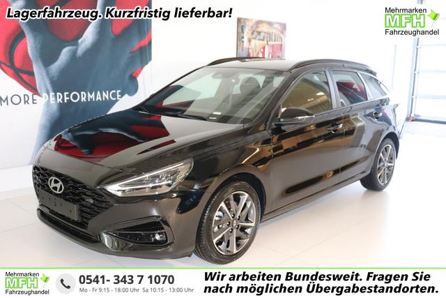 Hyundai i30 - GO+ 1.0 TGDi DCT 73 kW (100 PS) Navigationssystem, Radio, DAB, Android Auto, Apple CarPlay, 2-Zonen-Klimaautomatik, Lenkradheizung, Sitzheizung, Induktionsladen des Smartphones, 17" Leichtmetallfelgen, uvm.