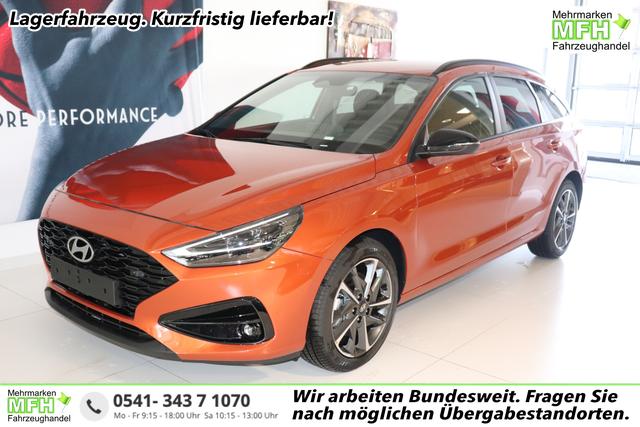 Hyundai i30 - GO+ 1.0 TGDi DCT 73 kW (100 PS) Navigationssystem, Radio, DAB, Android Auto, Apple CarPlay, 2-Zonen-Klimaautomatik, Lenkradheizung, Sitzheizung, Induktionsladen des Smartphones, 17" Leichtmetallfelgen, uvm.
