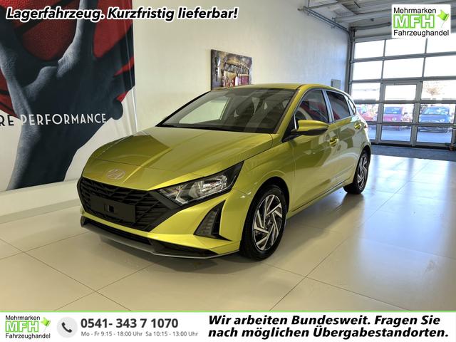 Hyundai i20 - Family 1.2i 58 kW (79 PS) Navigationssystem, Klimaautomatik, Sitzheizung, Lenkradheizung, Radio mit DAB, Apple CarPlay & Android Auto, Rückfahrkamera, Einparkhilfe hinten, Lichtsensor, Spurassistent, Fernlichtassistent, Verkehrszeichenassistent uvm.