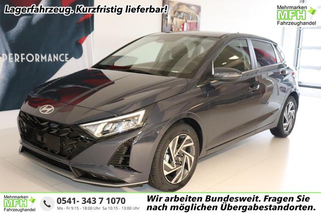 Hyundai i20 - GO+ 1.2 MPI 58 kW (79 PS) Navigationssystem, Klimaautomatik, Rückfahrkamera, DAB, Apple CarPlay, Android Auto, Sitzheizung, Lenkradheizung, Spurassistent, Tempolimit-Assistent, 16"-Leichtmetallfelgen, Virtual Cockpit, uvm.