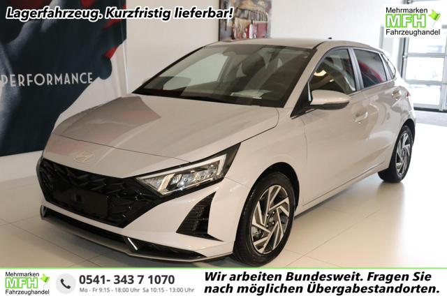Hyundai i20 - GO+ 1.0 T-GDI 74 kW (101 PS) Navigationssystem, Klimaautomatik, Rückfahrkamera, DAB, Apple CarPlay, Android Auto, Sitzheizung, Lenkradheizung, Spurassistent, Tempolimit-Assistent, 16"-Leichtmetallfelgen, Virtual Cockpit, uvm.