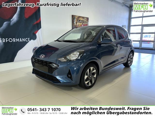 Hyundai i10 - GO+ 1.2 MT 58 kW (79 PS) Klimaautomatik, Navigationssystem, Apple CarPlay & Android Auto, Sitzheizung, Lenkradheizung, Einparkhilfe hinten, Rückfahrkamera, Privacy Glass, 15" Leichtmetallfelgen, uvm.