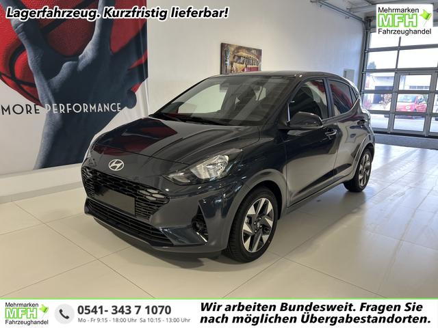 Hyundai i10 - GO+ 1.2 MT 58 kW (79 PS) Klimaautomatik, Navigationssystem, Apple CarPlay & Android Auto, Sitzheizung, Lenkradheizung, Einparkhilfe hinten, Rückfahrkamera, Privacy Glass, 15" Leichtmetallfelgen, uvm.