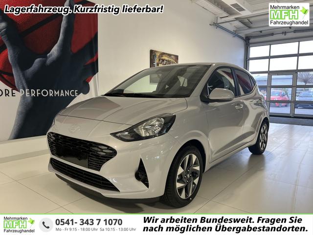 Hyundai i10 - GO+ 1.2 MT 58 kW (79 PS) Klimaautomatik, Navigationssystem, Apple CarPlay & Android Auto, Sitzheizung, Lenkradheizung, Einparkhilfe hinten, Rückfahrkamera, Privacy Glass, 15" Leichtmetallfelgen, uvm.