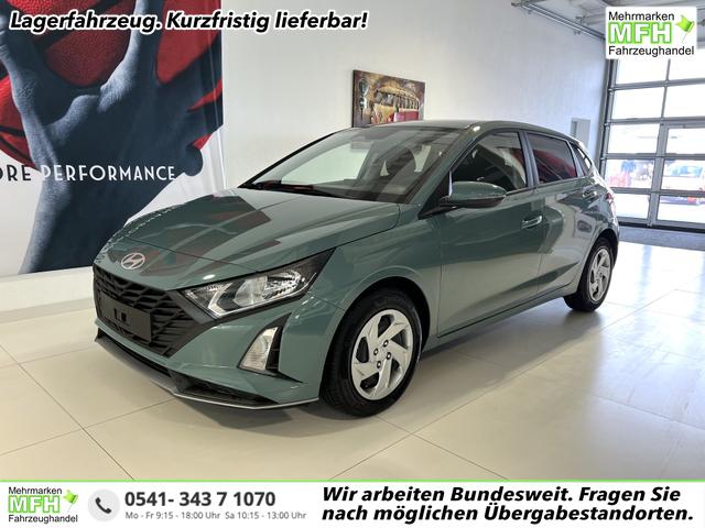 Hyundai i20 - GO 1.2 MPI 58 kW (79 PS) Navigationssystem, Bluetooth, DAB, Klimaanlage, Rückfahrkamera, Apple CarPlay, Android Auto, PDC hinten, Sitzheizung, Lenkradheizung, Spurassistent, Tempomat uvm.