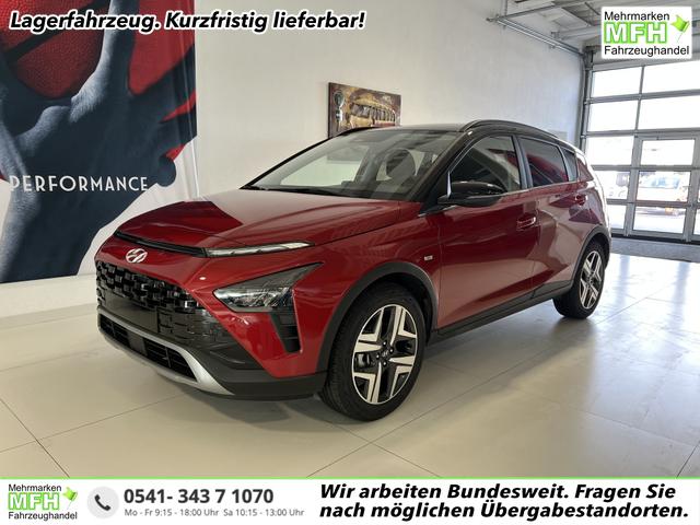 Hyundai BAYON - Trend Line 1.0 T-GDI 48V 88 kW (120 PS) Infotainment Paket mit Navigationssystem, Technik-Paket, Zwei-Ton-Lackierung, LED-Scheinwerfer, Bose Soundsystem, Einparkhilfe vorne und hinten inkl. Rückfahrkamera, Sitzheizung hinten, Lenkradheizung, uvm.