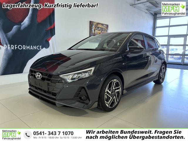 Hyundai i20 - N Line 1.0 T-GDI 73 kW (100 PS) Navigationssystem, Klimaautomatik, Lenkradheizung, Sitzheizung, Android Auto, Apple CarPlay, LED-Scheinwerfer, Regensensor, 17" Leichtmetallfelgen, uvm.