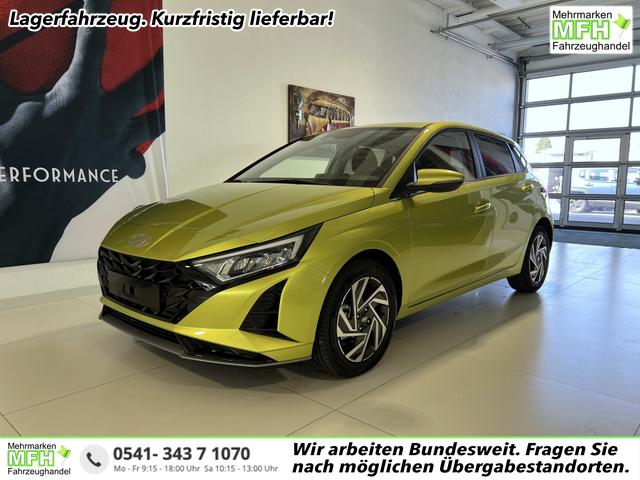 Hyundai i20 - GO+ 1.0 T-GDI DCT 74 kW (100PS) Navigationssystem, Klimaautomatik, Rückfahrkamera, DAB, Apple CarPlay, Android Auto, Sitzheizung, Lenkradheizung, Spurassistent, Tempolimit-Assistent, 16"-Leichtmetallfelgen, Virtual Cockpit,