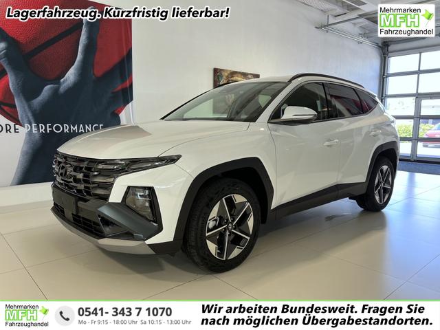 Hyundai TUCSON - GO+ 1.6 T-GDI Hybrid 4WD AT 158 kW / 215 PS 2-Zonen-Klimaautomatik, Android Auto, Apple CarPlay, Voll-LED Scheinwerfer, Keyless Go, Navigationssystem, Virtual Cockpit, 18 Zoll Leichtmetallfelgen, uvm.