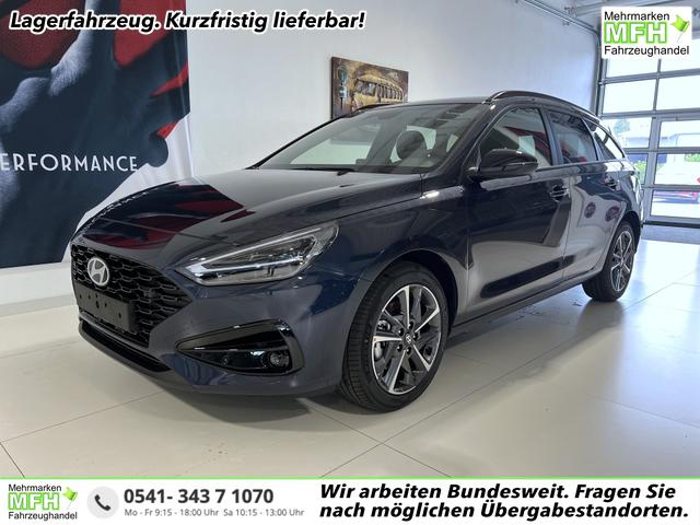 Hyundai i30 - GO+ 1.0 T-GDi 73 kW (100 PS) 2-Zonen-Klimaautomatik, Lenkradheizung, Sitzheizung, Navigationssystem, DAB, Apple CarPlay, Android Auto, LED-Abblendlicht, Lichtsensor, Einparkhilfe vorne und hinten, Rückfahrkamera, 17 Zoll Leichtmetallfelgen, uvm.
