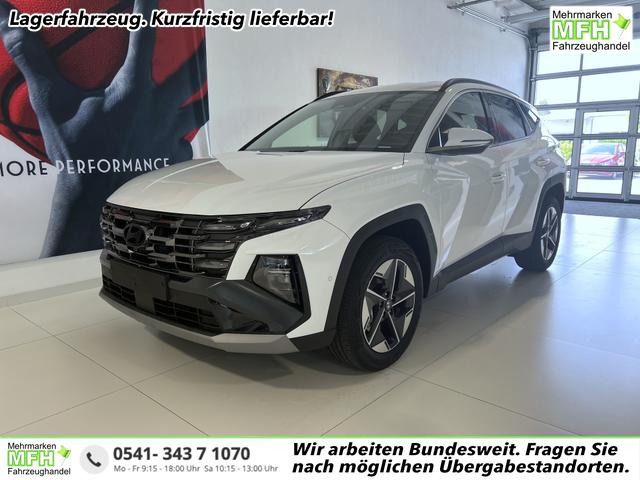 Hyundai TUCSON - GO+ 1.6 T-GDI Hybrid 4WD AT 158 kW / 215 PS Smart Sense-Paket, 2-Zonen-Klimaautomatik, Android Auto, Apple CarPlay, Voll-LED Scheinwerfer, Keyless Go, Navigationssystem, Virtual Cockpit, 18 Zoll Leichtmetallfelgen, uvm.