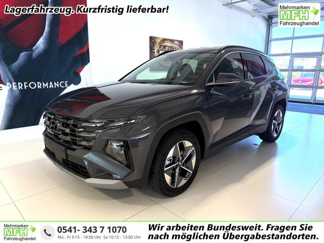 Hyundai TUCSON - GO+ 1.6 T-GDI 48V 2WD DCT 117 kW (160 PS) 2-Zonen-Klimaautomatik, Android Auto, Apple CarPlay, Voll-LED Scheinwerfer, Keyless Go, Navigationssystem, Virtual Cockpit, 18 Zoll Leichtmetallfelgen, uvm.